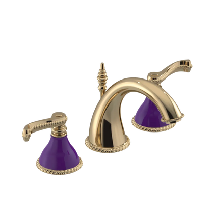 Rubinet Widespread Lav. Set. (less drain) Gold