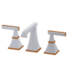 Rubinet Widespread Lav. Set. (less drain) White