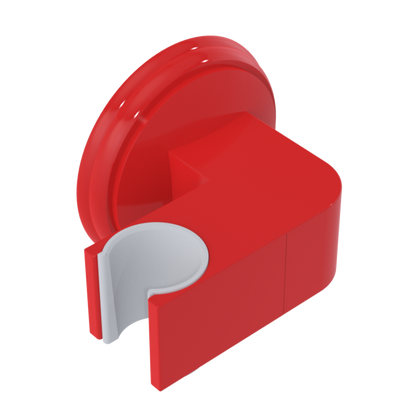 Rubinet Wall Bracket for Hand Held Shower Red