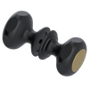 Rubinet Shower Door Knob (set) Matt Black
