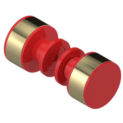 Rubinet Shower Door Knob (set) Red