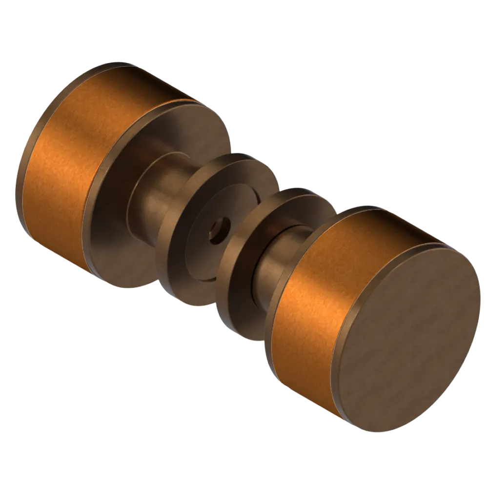 Rubinet Shower Door Knob (set) Tuscan Brass