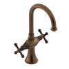Rubinet Single Hole Dual Handle Lav. Set. (less drain) Tuscan Brass