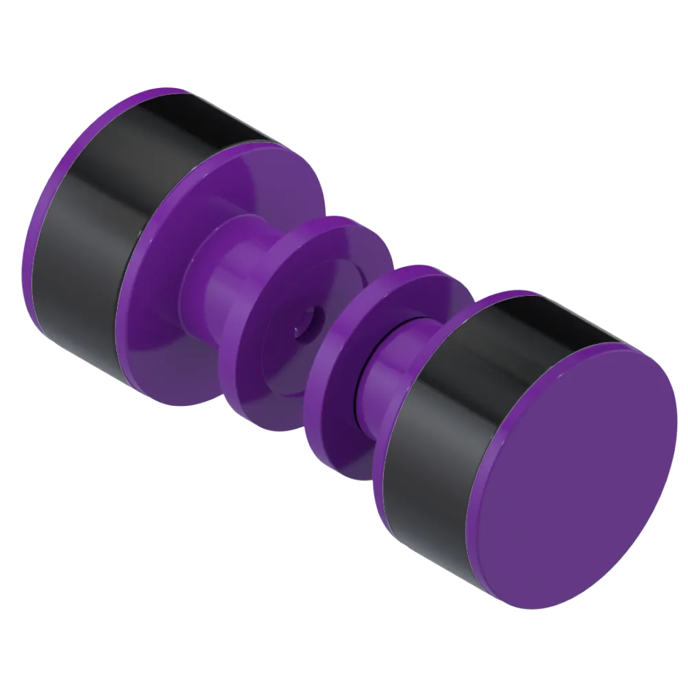 Rubinet Shower Door Knob (set) Purple Haze