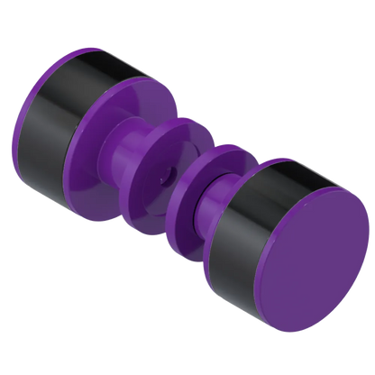 Rubinet Shower Door Knob (set) Purple Haze