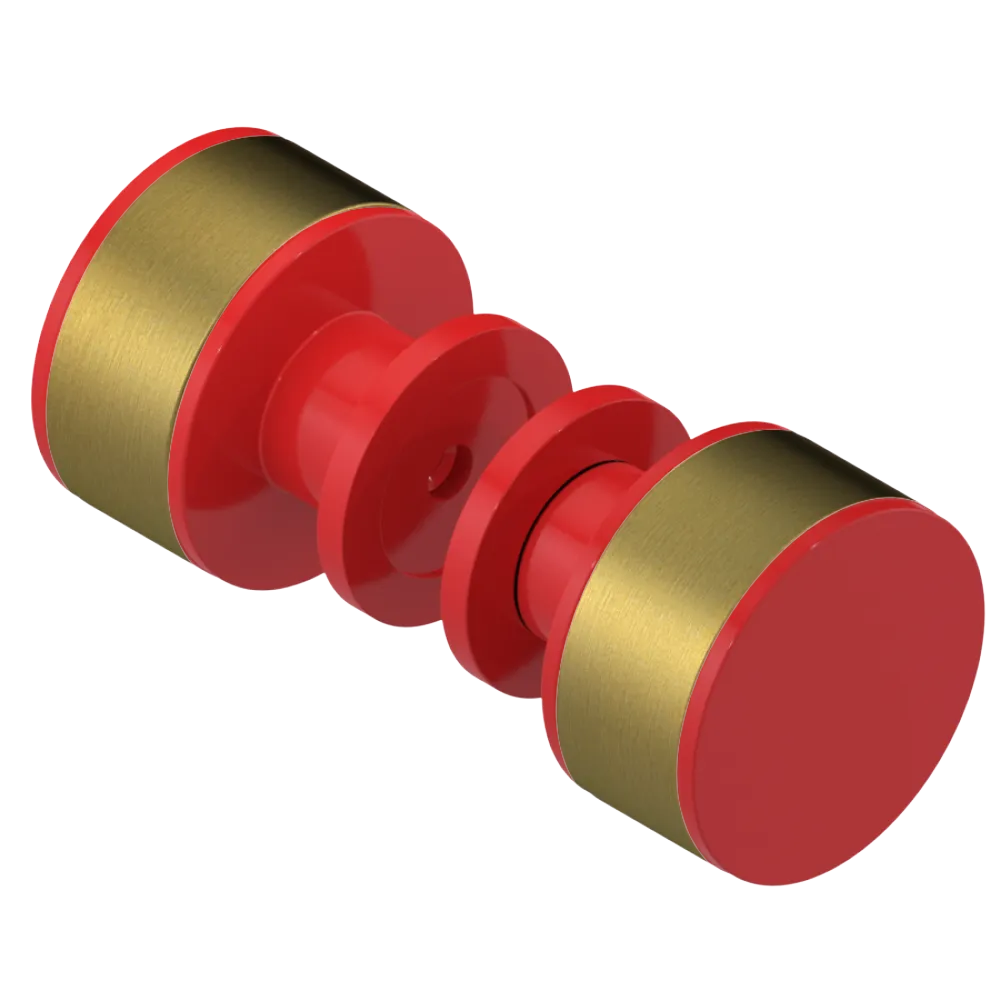 Rubinet Shower Door Knob (set) Red