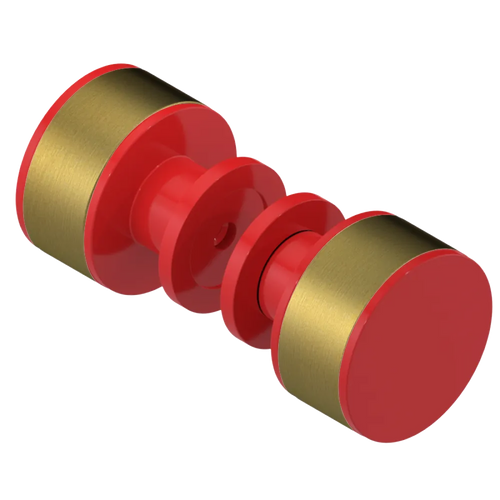 Rubinet Shower Door Knob (set) Red