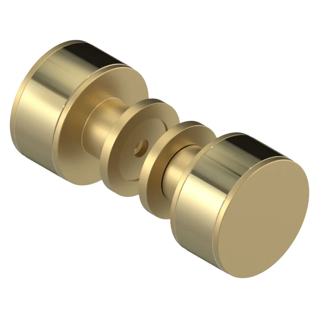 Rubinet Shower Door Knob (set) Satin Brass