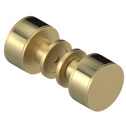 Rubinet Shower Door Knob (set) Satin Brass