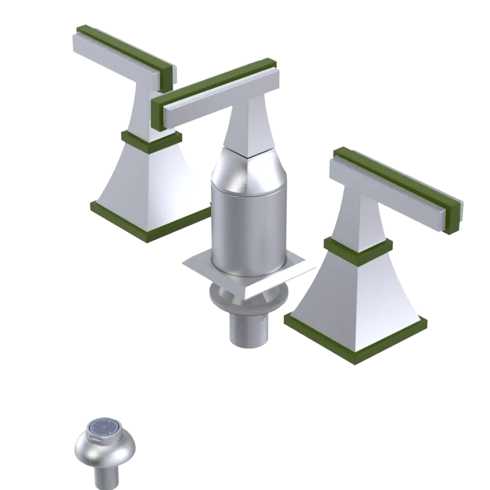 Rubinet Bidet Fitting with Spray, Diverter, and Vacum Breaker (Less Drain) Satin Chrome