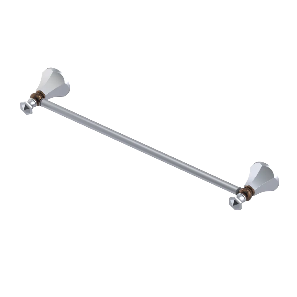 Rubinet Towel Bar 18" Satin Chrome