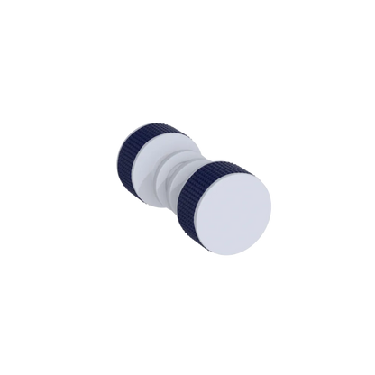 Rubinet Shower Door Knob (set) Matt White
