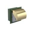 Rubinet RECESSED TOILET PAPER HOLDER Green Envy