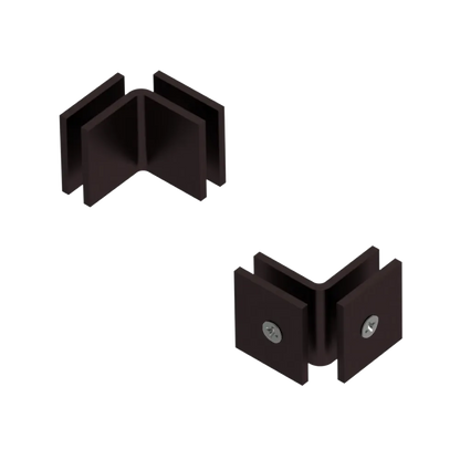 Rubinet 90 Glass to Glass Open Face Oil Rubbed Bronze