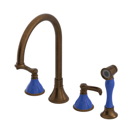 Rubinet Widespread Kitchen Set with Hand Spray Oil Rubbed Bronze