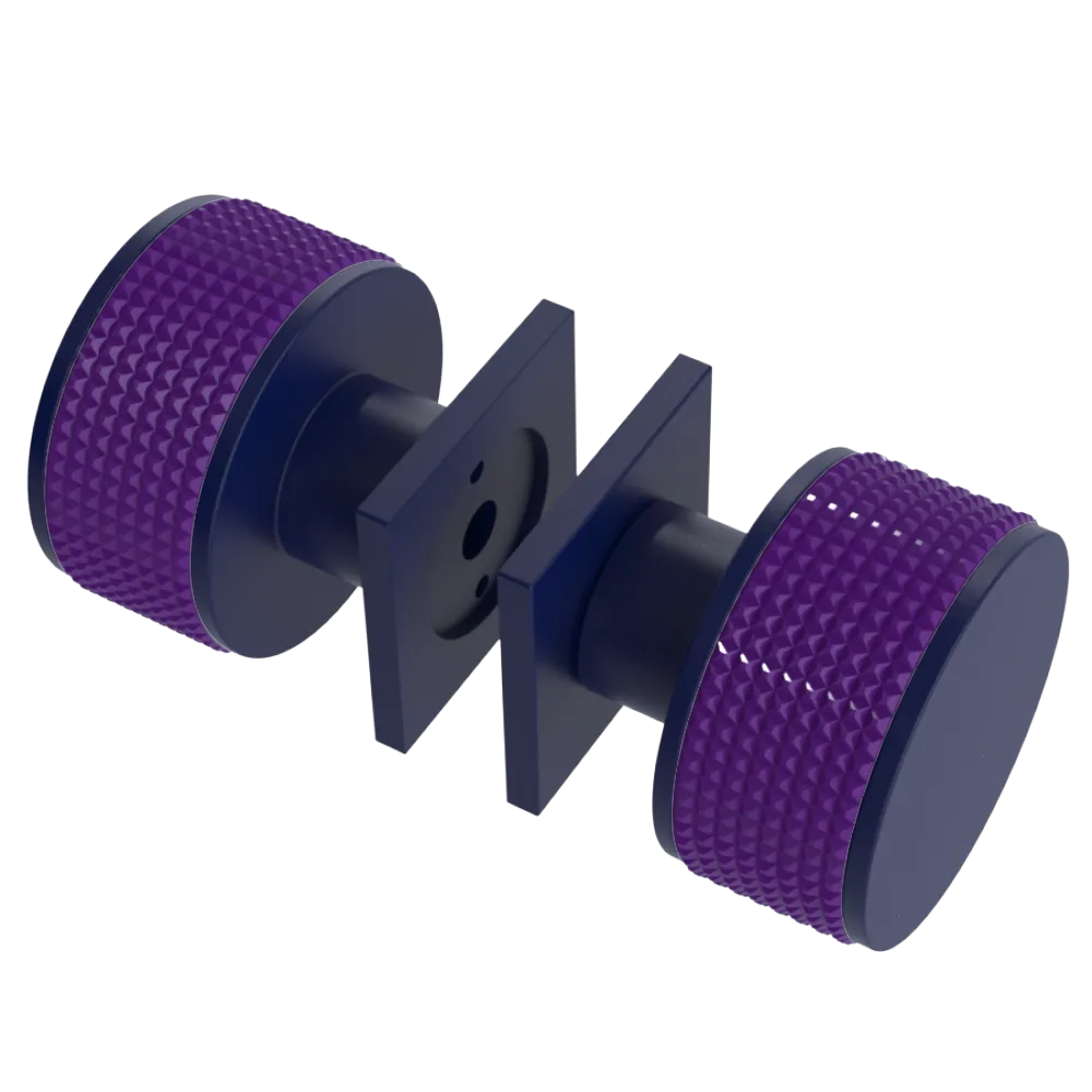 Rubinet Shower Door Knob (set) Midnight Blue