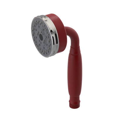 Rubinet 3 Function Hand Held Shower Only Maroon