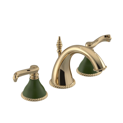 Rubinet Widespread Lav. Set. (less drain) Gold