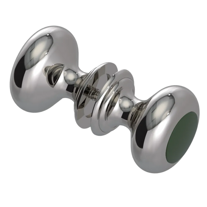 Rubinet Shower Door Knob (set) Polished Nickel