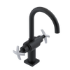 Rubinet Single Hole Dual Handle Lav. Set. (less drain) Matt Black