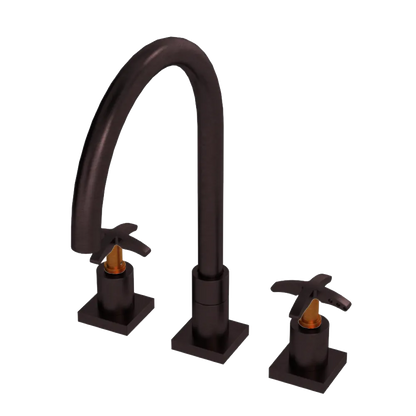Rubinet Widespread Kitchen Set Oil Rubbed Bronze