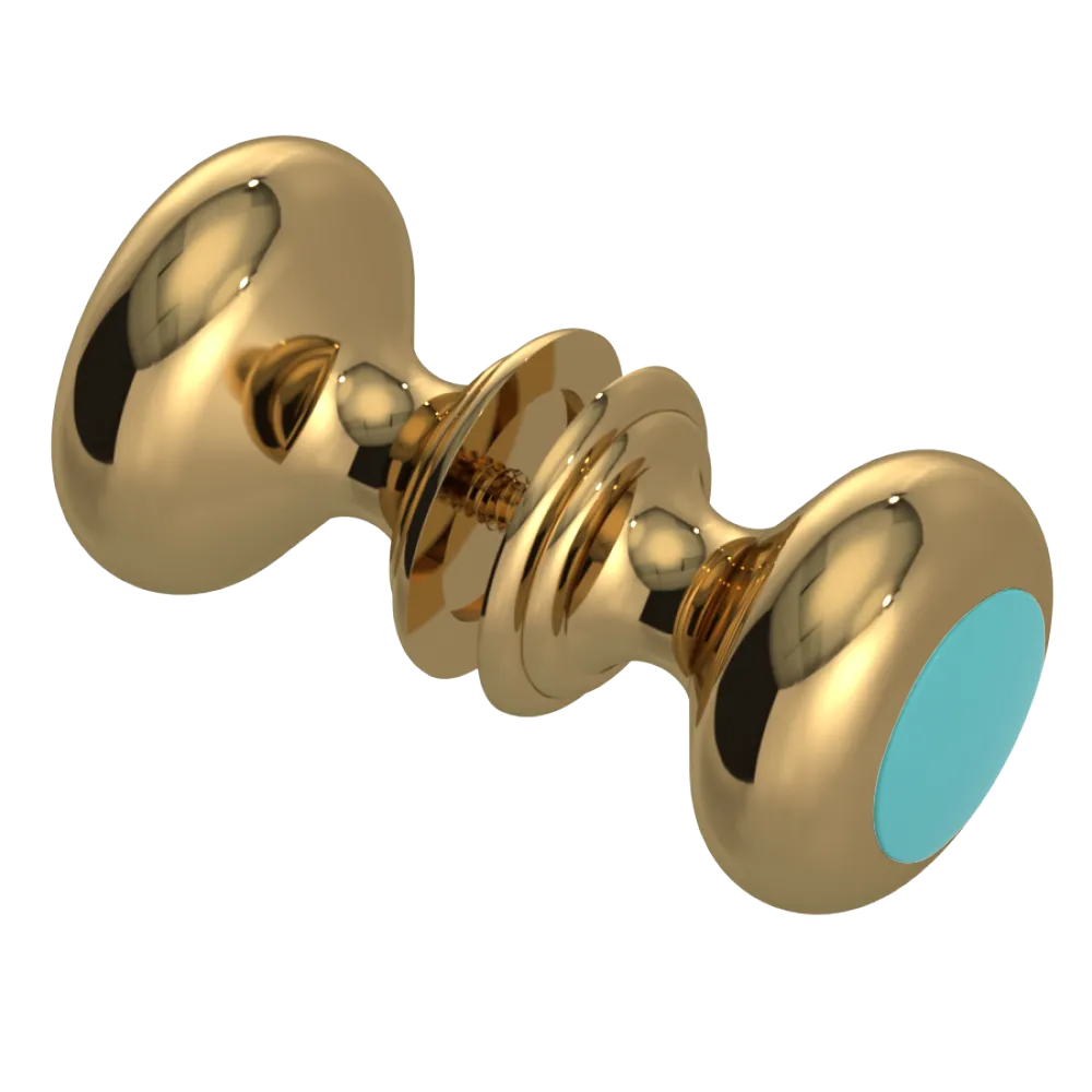 Rubinet Shower Door Knob (set) Gold