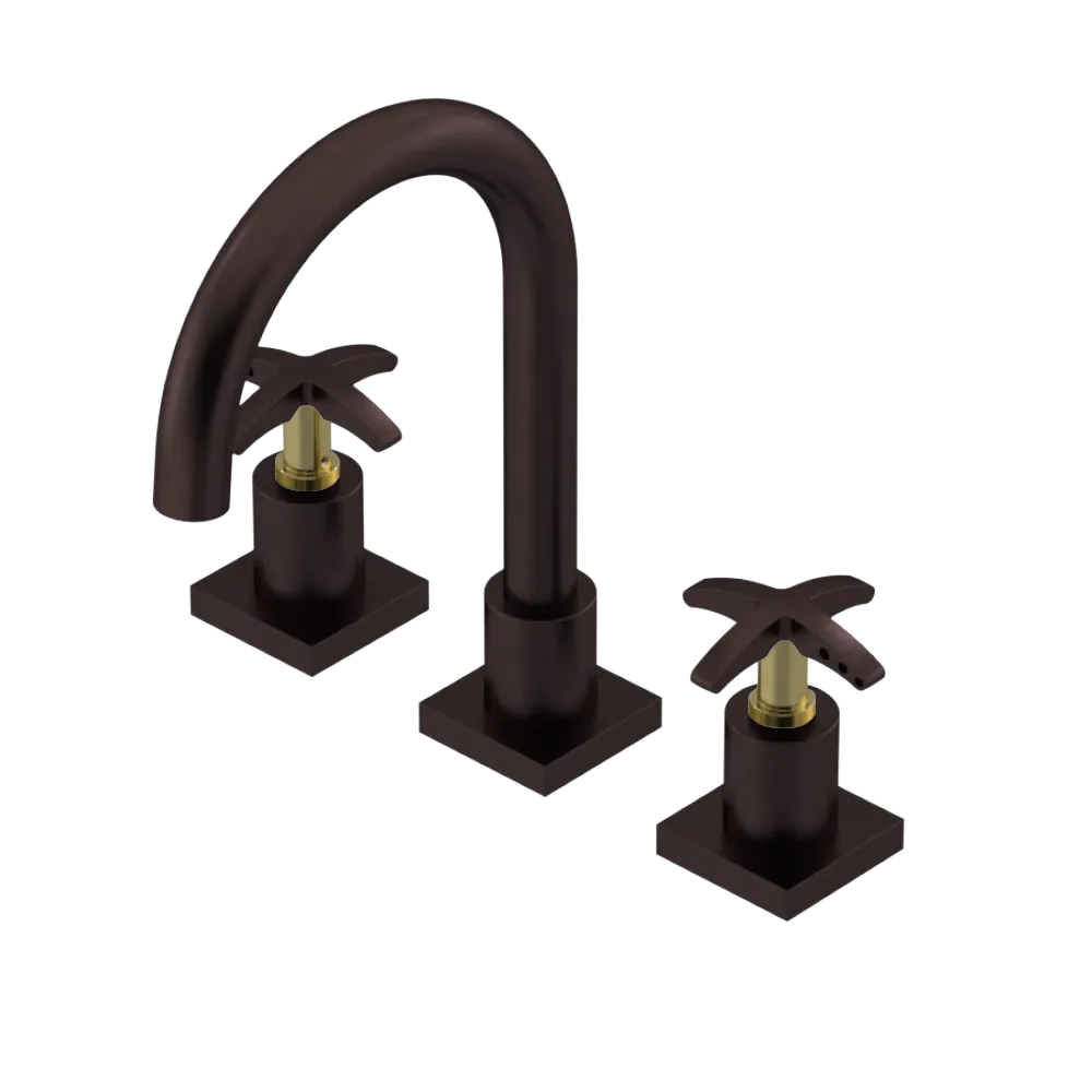 Rubinet Widespread Lav. Set. (less drain) Oil Rubbed Bronze