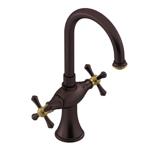 Rubinet Single Hole Dual Handle Lav. Set. (less drain) Oil Rubbed Bronze