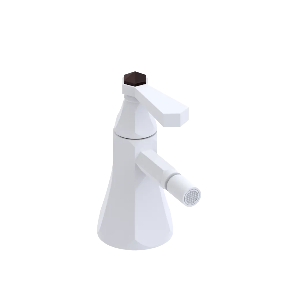 Rubinet Single Control Bidet Fitting (less drain) Matt White