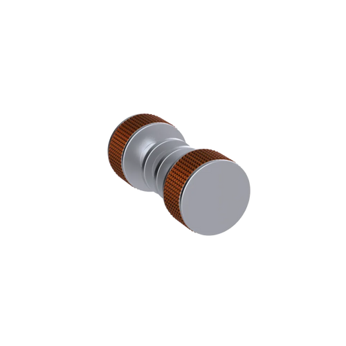 Rubinet Shower Door Knob (set) Satin Chrome