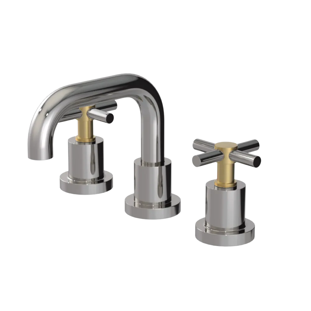 Rubinet Widespread Lav. Set. (less drain) Polished Nickel