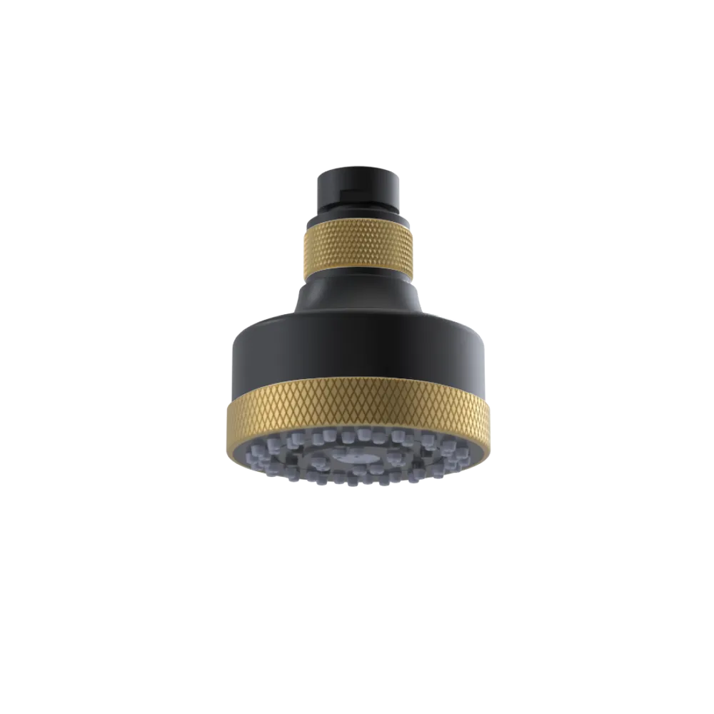 Rubinet 3 FUNCTION SHOWER HEAD Matt Black