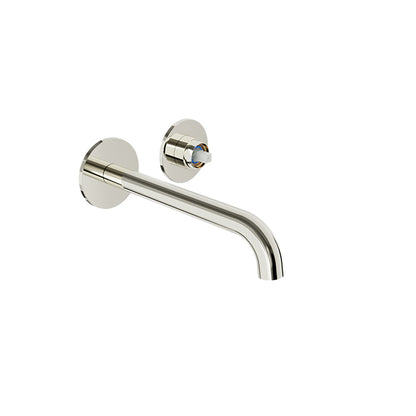 Baril Single lever wall-mounted lavatory faucet (without handle), drain not included