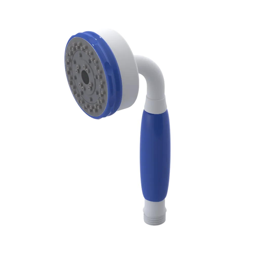 Rubinet 3 Function Hand Held Shower Only Matt White