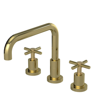 Rubinet Widespread Kitchen Set Natural Brass