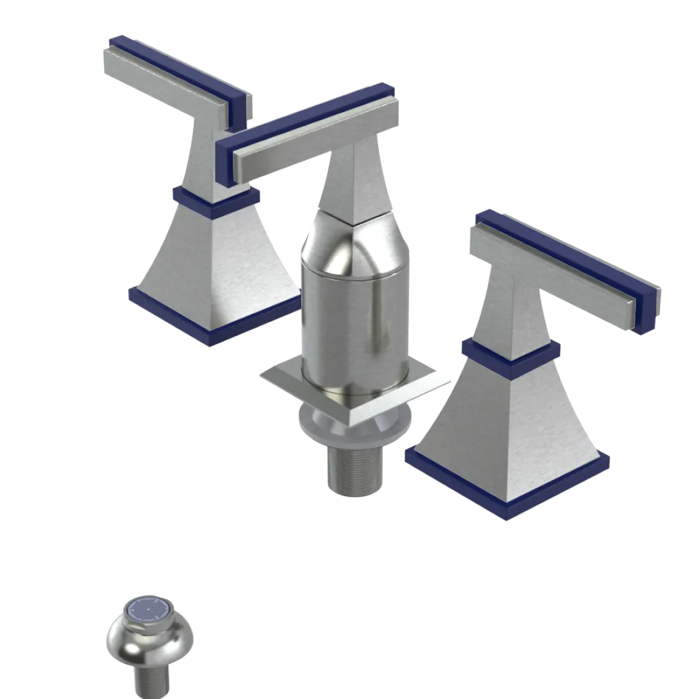 Rubinet Bidet Fitting with Spray, Diverter, and Vacum Breaker (Less Drain) Satin Nickel