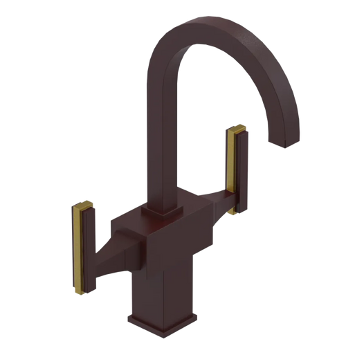 Rubinet Single Hole Dual Handle Lav. Set. (less drain) Bordeaux