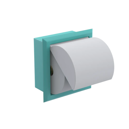 Rubinet RECESSED TOILET PAPER HOLDER Aqua