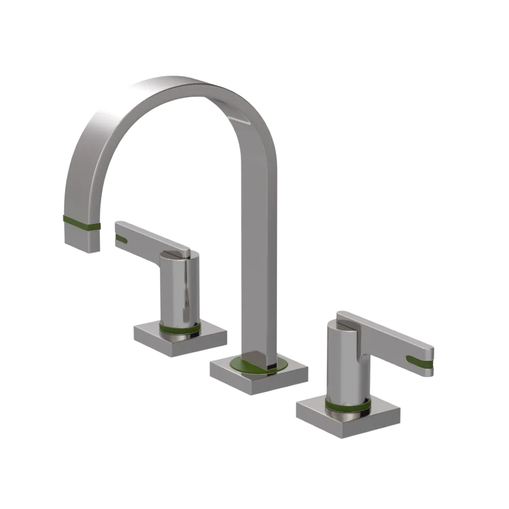 Rubinet Widespread Lav. Set. (less drain) Polished Nickel