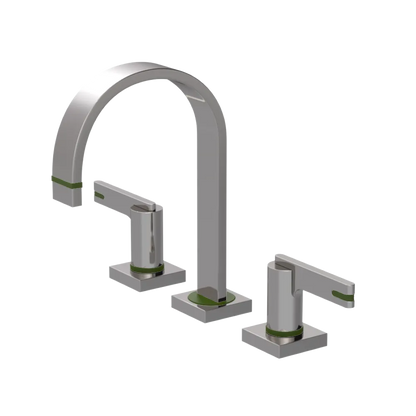 Rubinet Widespread Lav. Set. (less drain) Polished Nickel