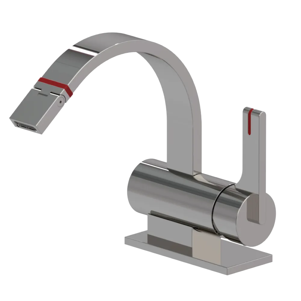 Rubinet Single Control Bidet Fitting (less drain) Polished Nickel