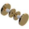 Rubinet Shower Door Knob (set) Gold