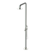 Rubinet Pressure Balance Outdoor Shower with Hand Held Shower & 10" Shower Head - 304 Stainless Steel Satin Nickel