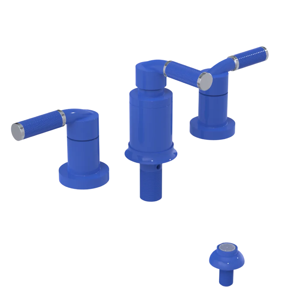 Rubinet Bidet Fitting with Spray, Diverter, and Vacum Breaker (Less Drain) Blu Jean