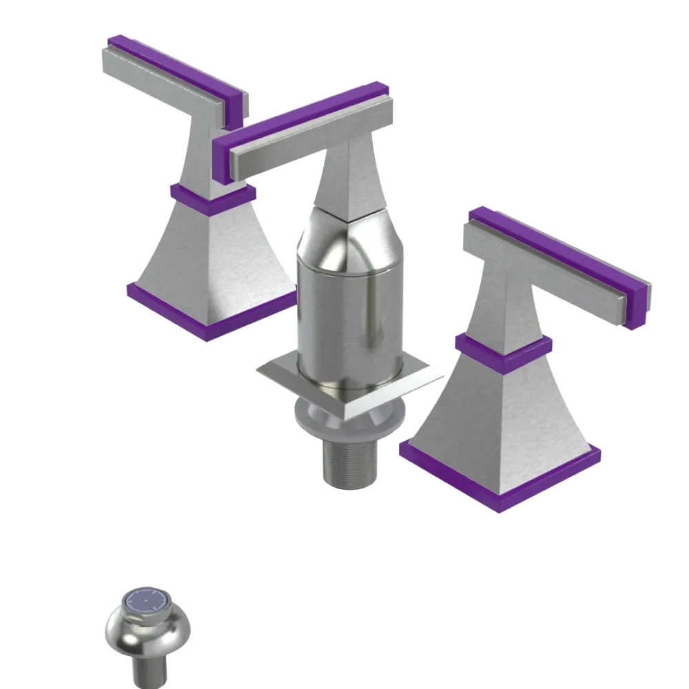 Rubinet Bidet Fitting with Spray, Diverter, and Vacum Breaker (Less Drain) Satin Nickel
