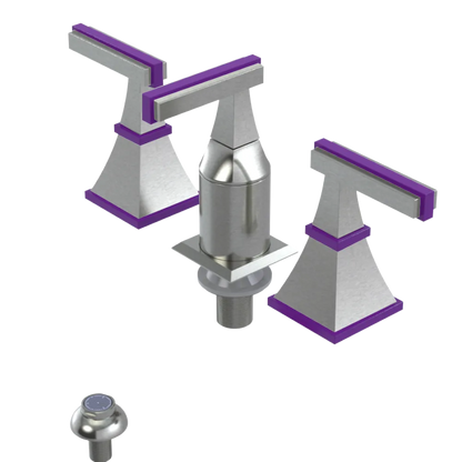 Rubinet Bidet Fitting with Spray, Diverter, and Vacum Breaker (Less Drain) Satin Nickel