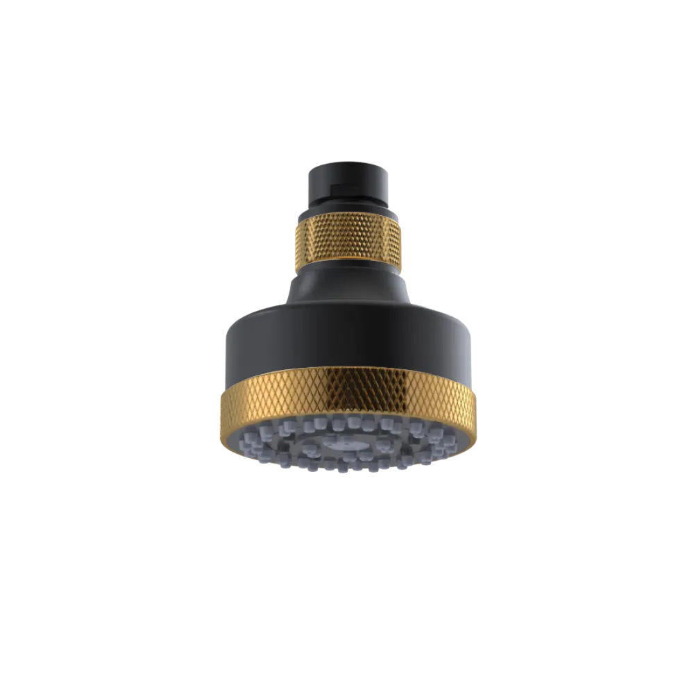 Rubinet 3 FUNCTION SHOWER HEAD Matt Black