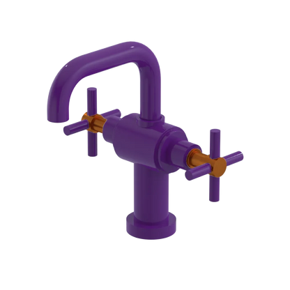 Rubinet Single Hole Dual Handle Lav. Set. (less drain) Purple Haze