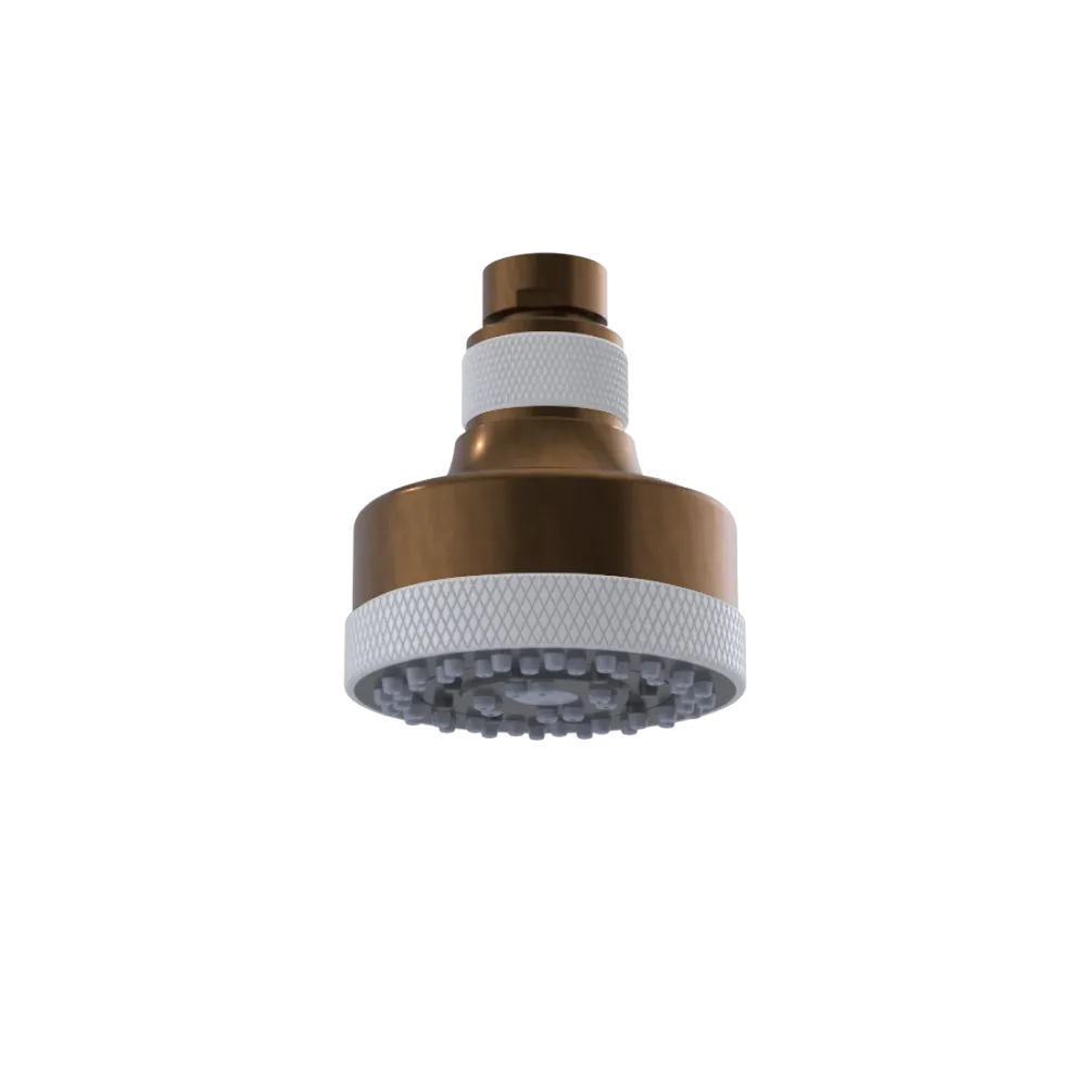 Rubinet 3 FUNCTION SHOWER HEAD Tuscan Brass