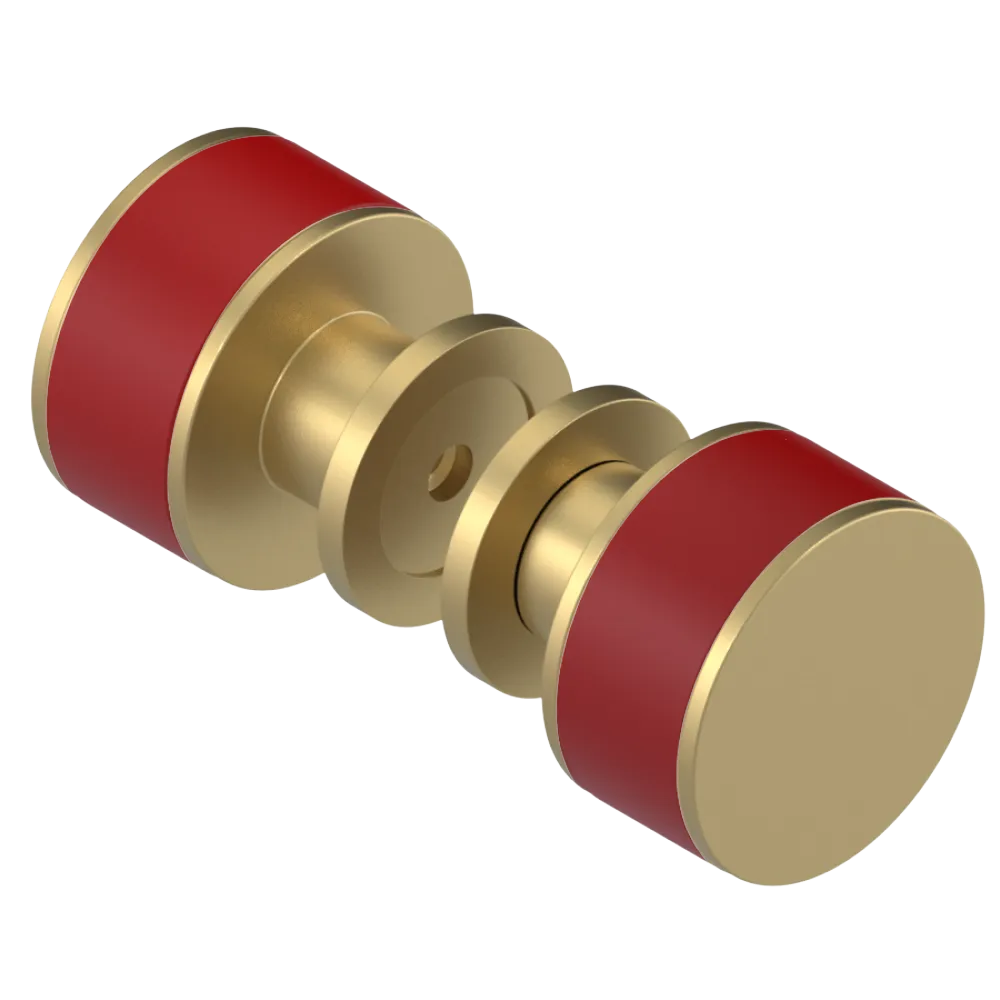 Rubinet Shower Door Knob (set) Satin Brass